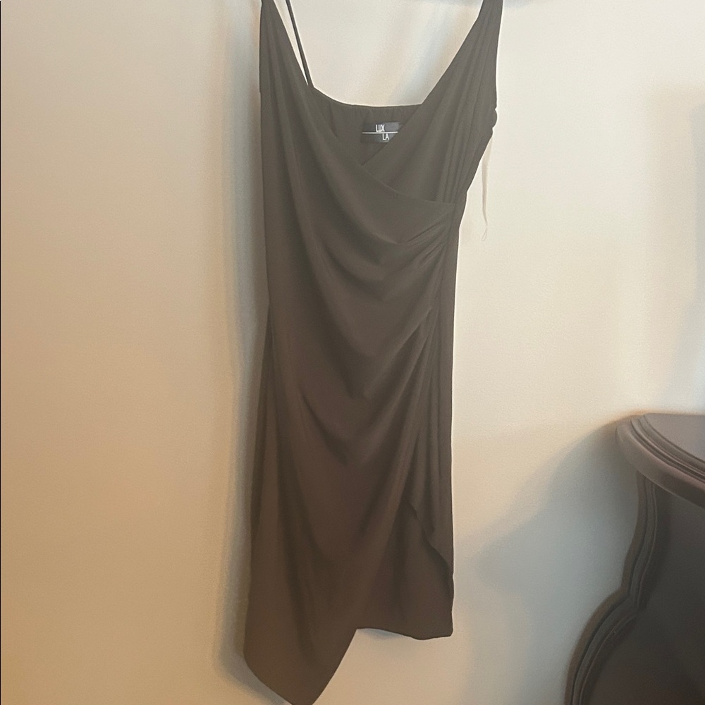 Chic Asymmetrical Black Dress